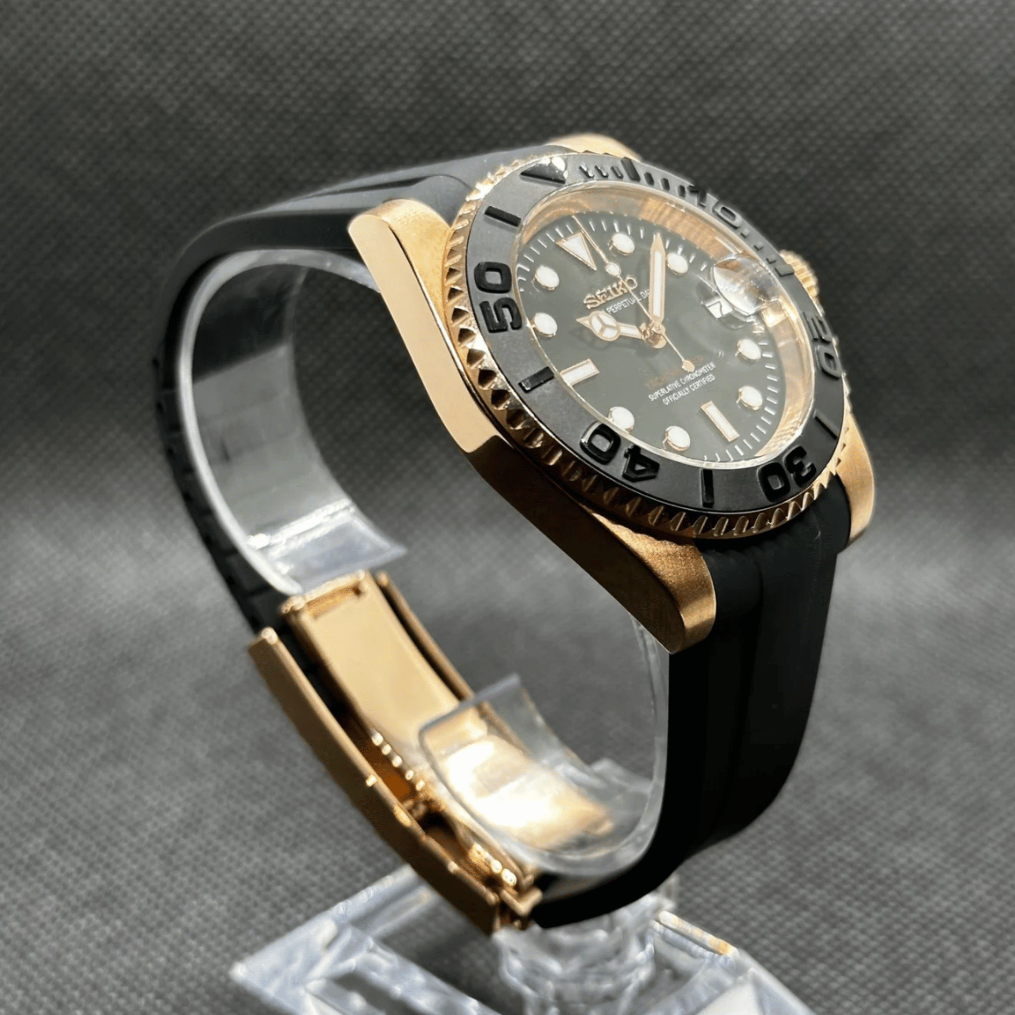 Seiko Mod Yacht Master NH35 Rose Gold 40mm - Automatic Watch