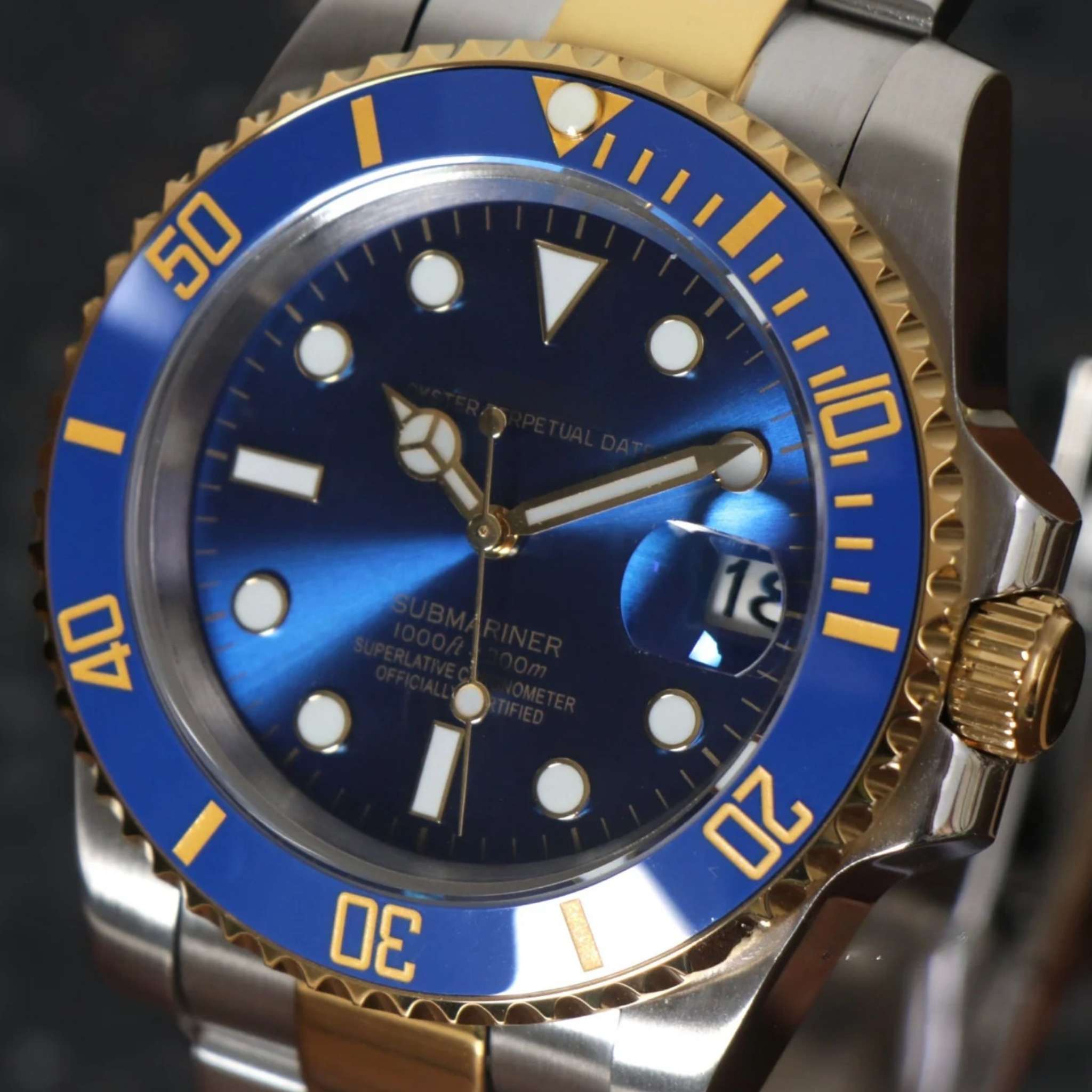 SEIKMOD SUBMARINER | BLEU OR
