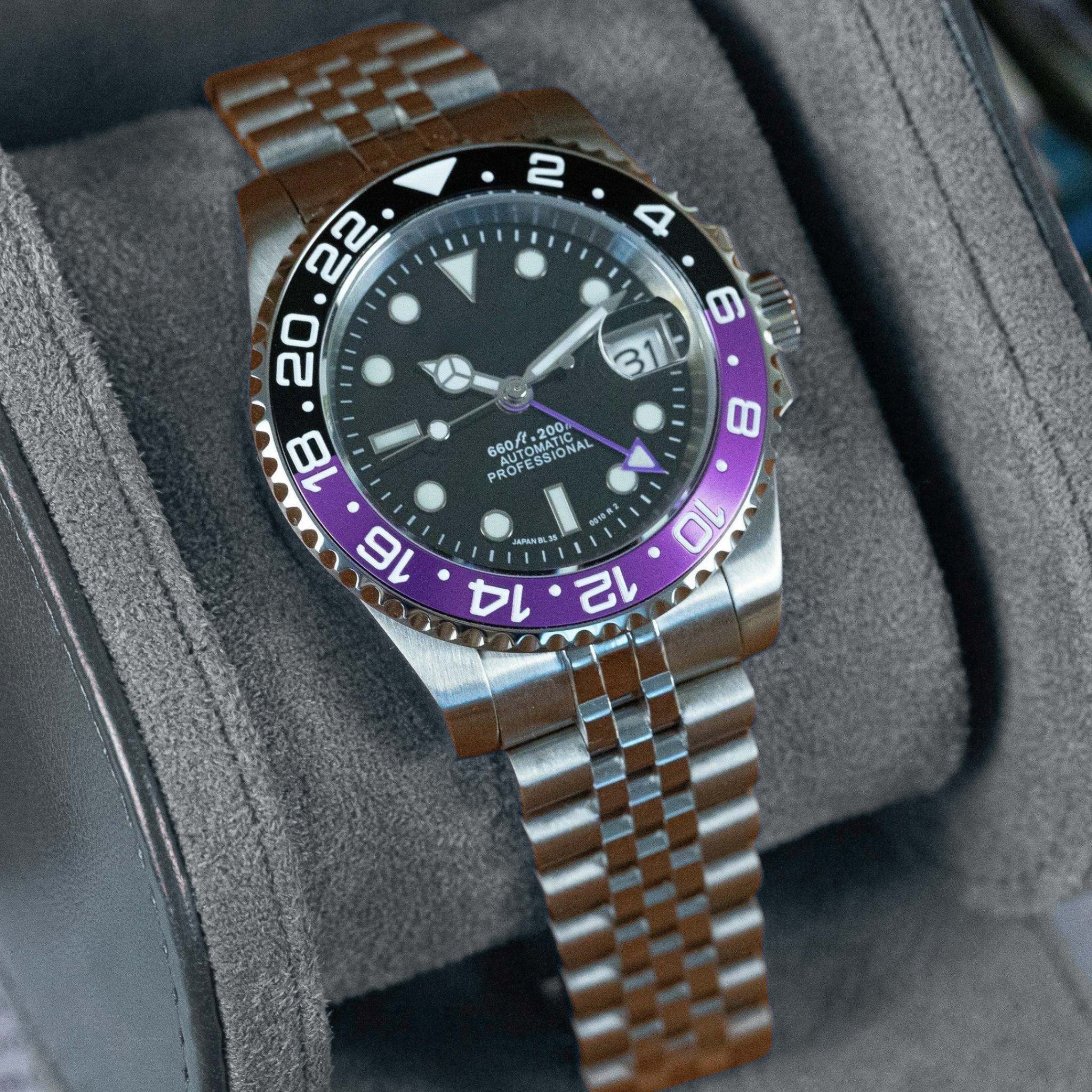 Montre SEIKMOD GMT Joker automatique NH34, assemblée en France