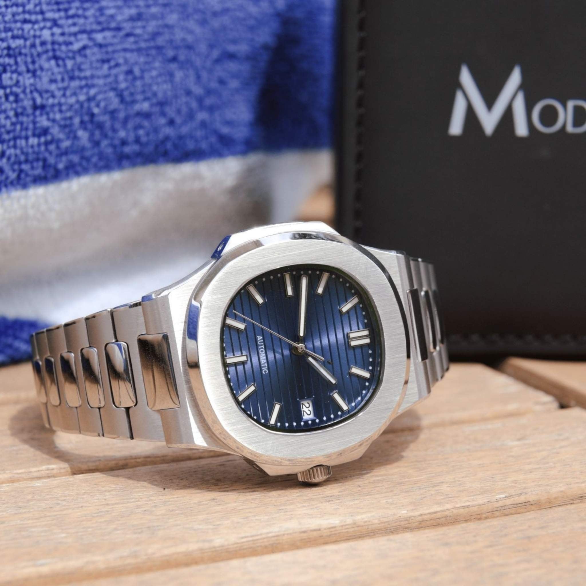 Nautic Bleu portée au poignet | Modus Horlogerie