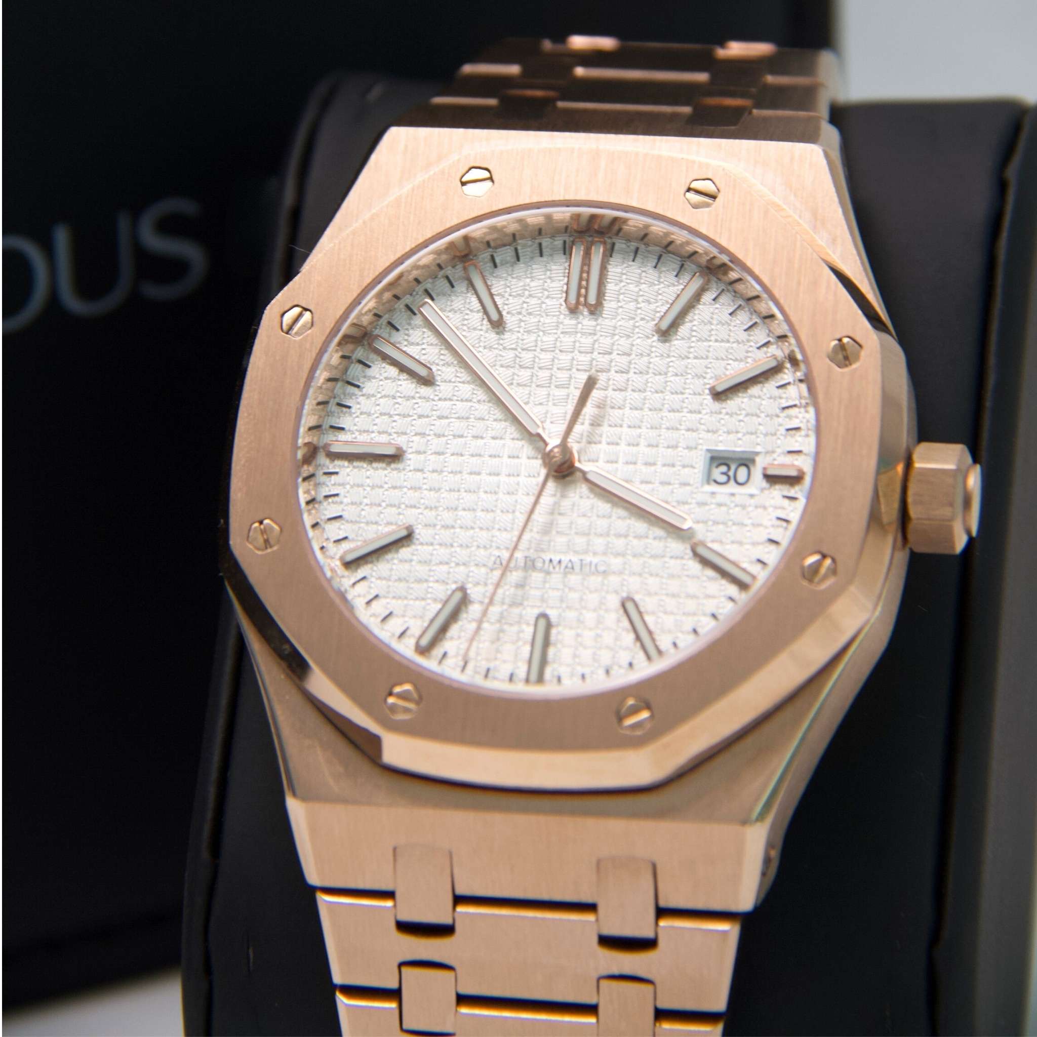 Mouvement automatique NH35 – Octo Or Rose & Blanc | Modus Horlogerie