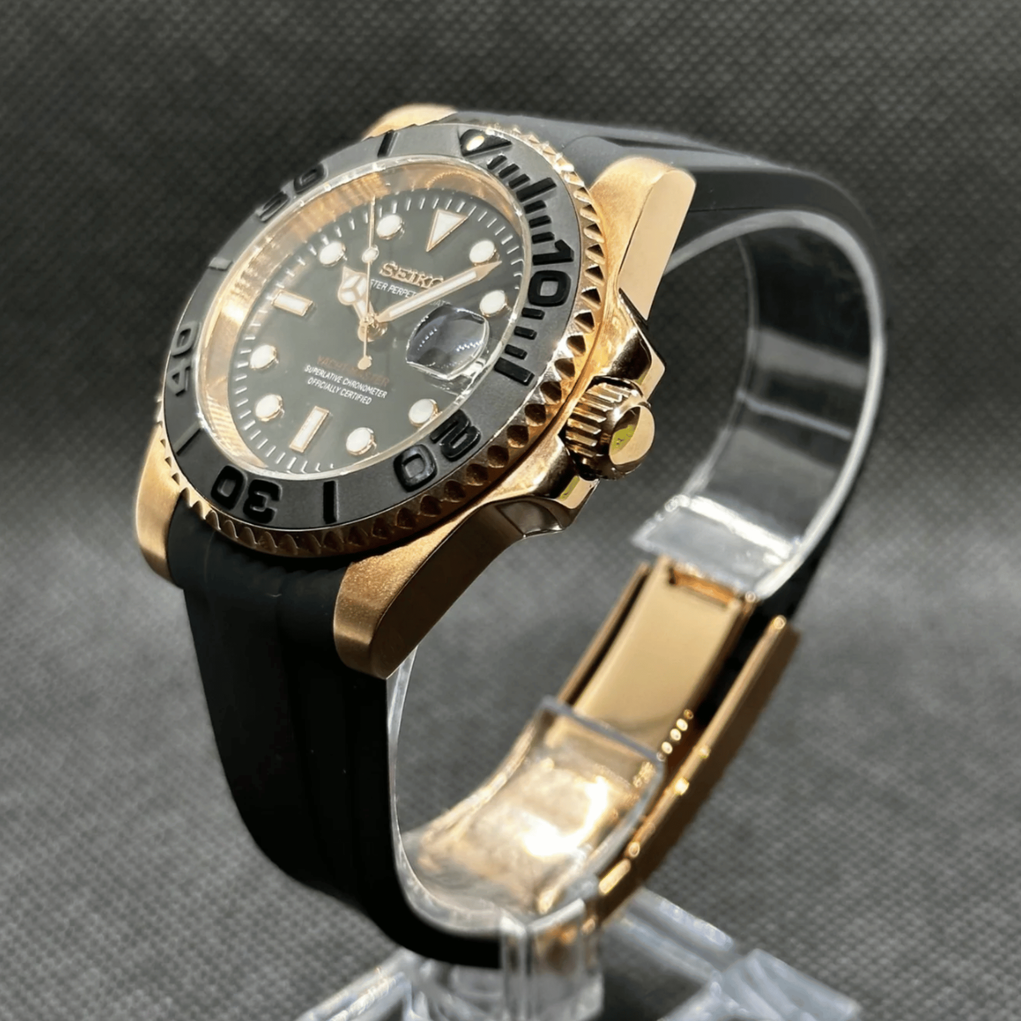 Seiko Mod Yacht Master NH35 Rose Gold 40mm - Automatic Watch