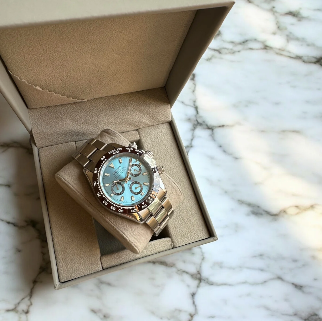 Seiko Mod Daytona Sky Blue 40mm