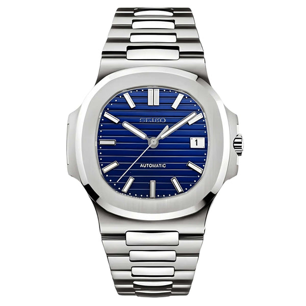 Nautic Bleu – Montre Automatique Personnalisée