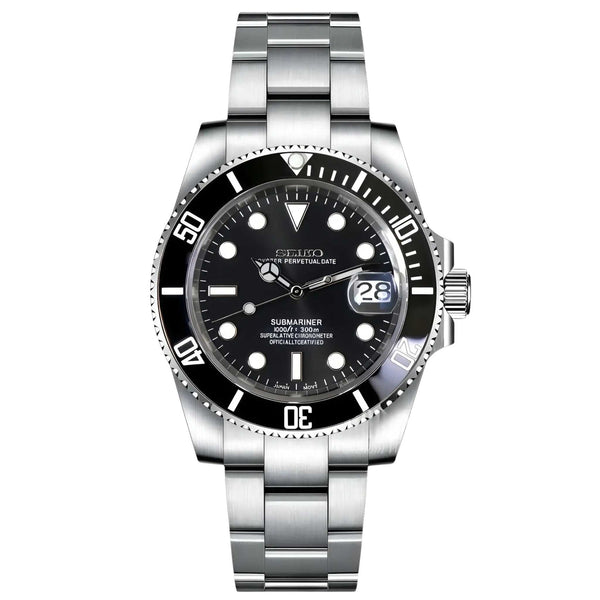 Mariner Noir – Montre Automatique Personnalisée