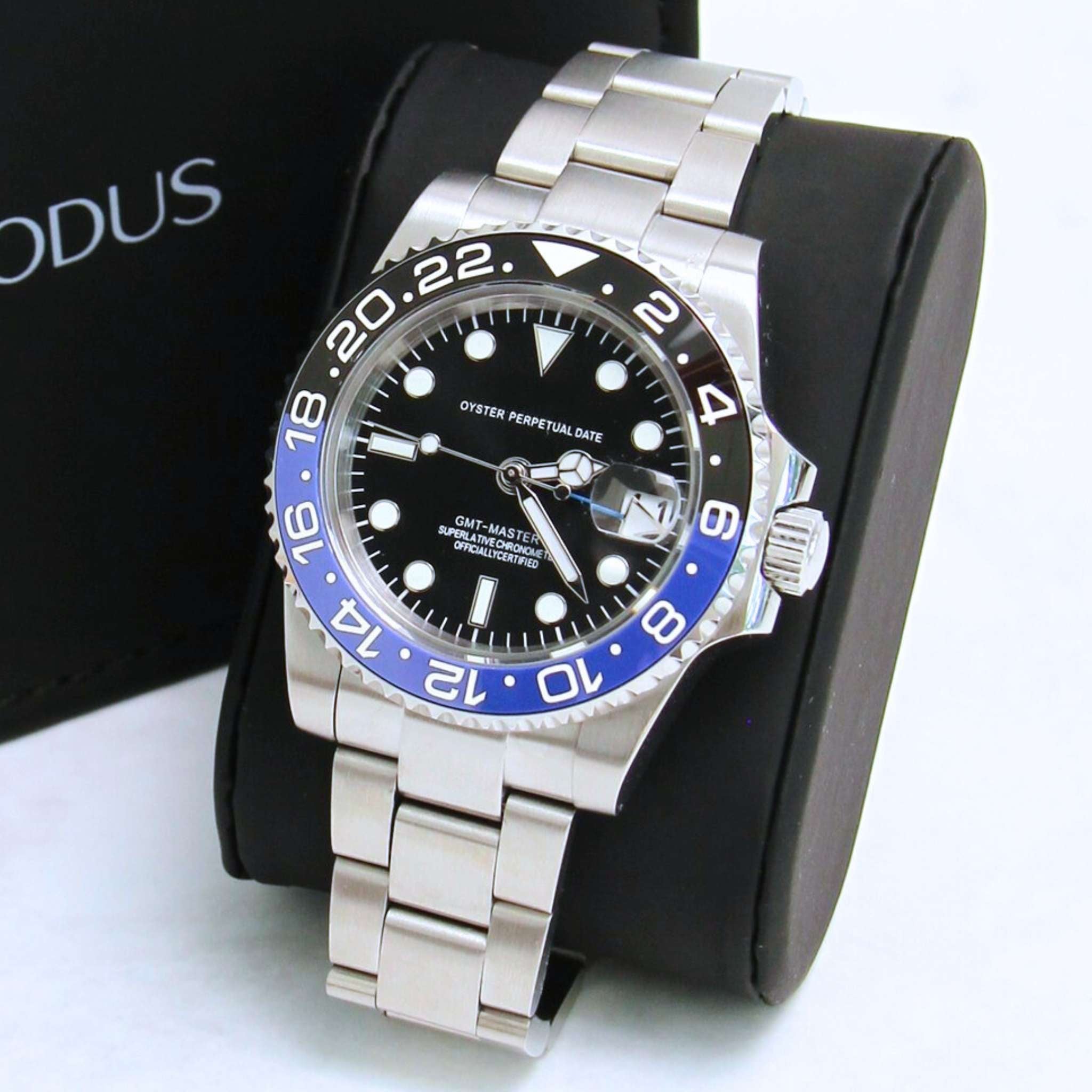 Montre SEIKMOD GMT Batman  automatique NH34, assemblée en France