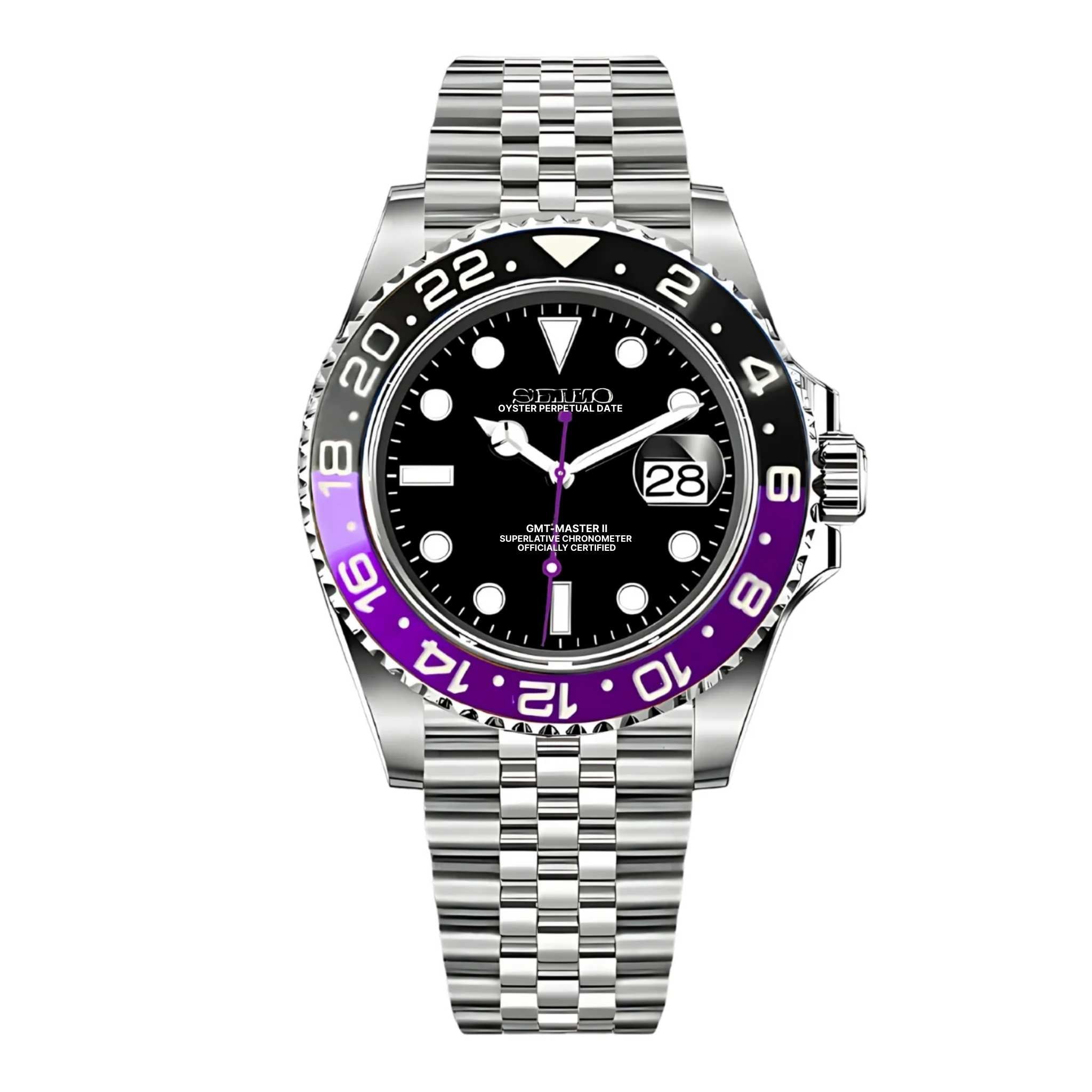 Montre SEIKMOD GMT Joker automatique NH34, assemblée en France