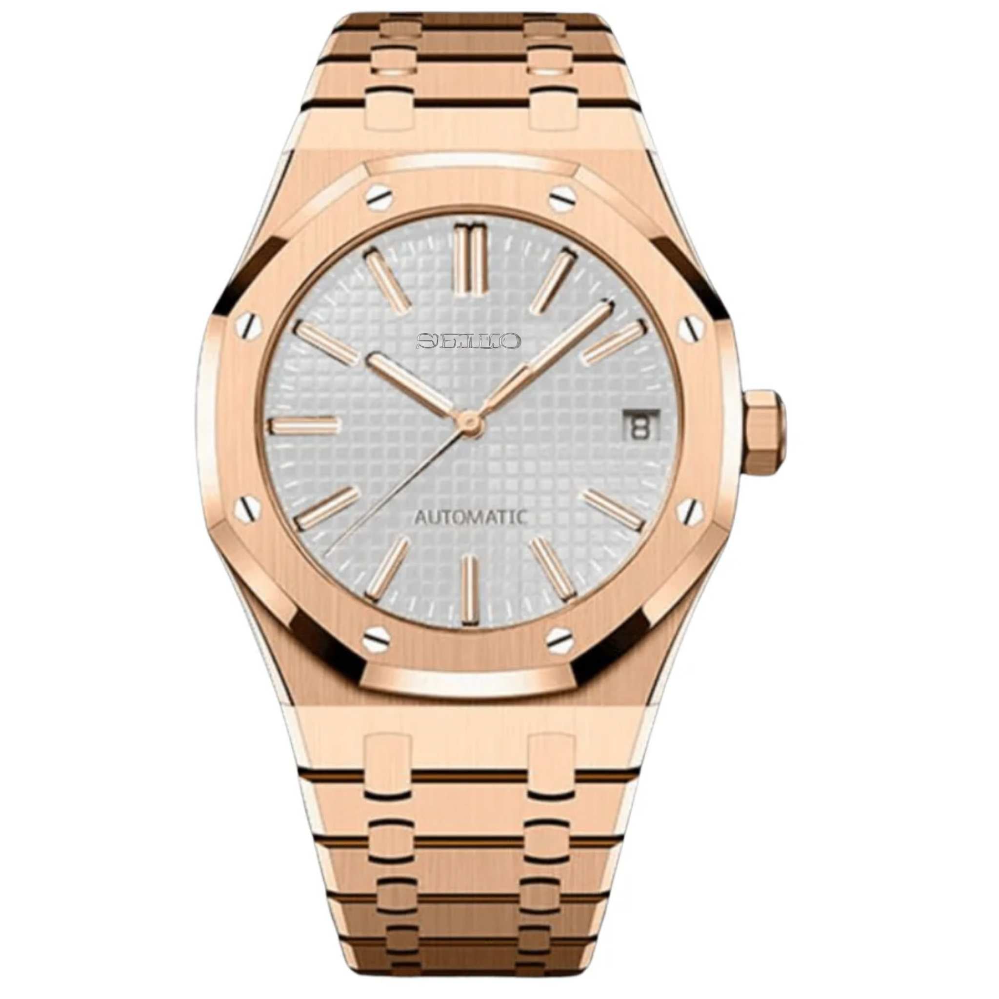 “Montre Modus Royal Oak Or Rose Blanc automatique NH35 Modus Horlogerie”